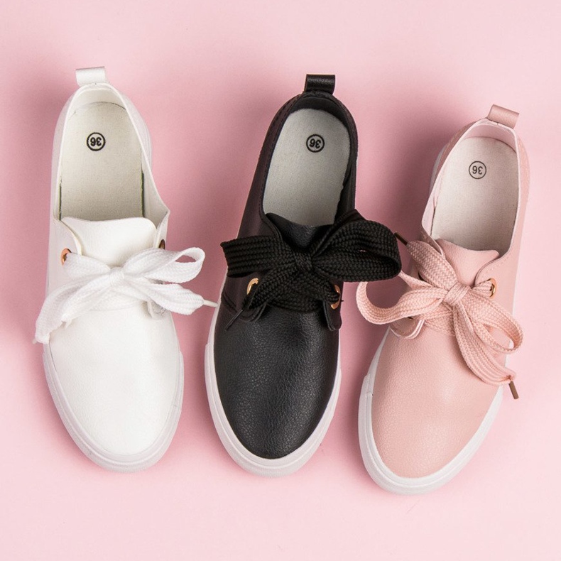 Seastar Scarpe da ginnastica alla moda legate con un nastro bianco 1