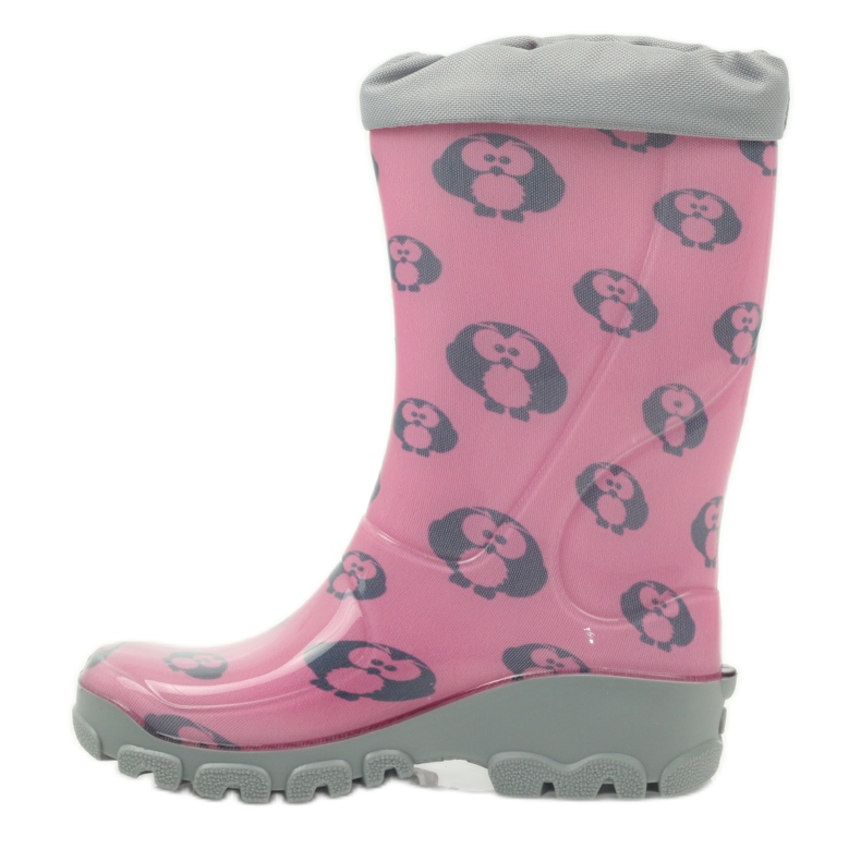 Galosce di gufo con ioni d'argento Ren But grigio rosa 2