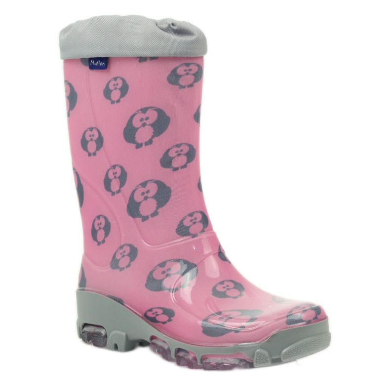 Galosce di gufo con ioni d'argento Ren But grigio rosa 1