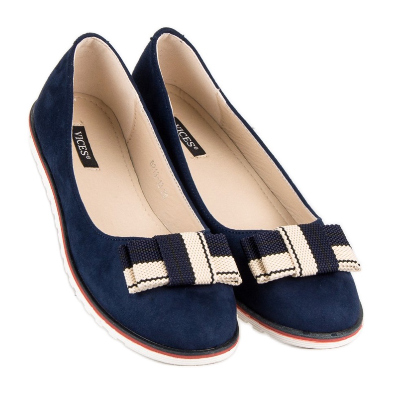 Ballerine Con Un Arco VICES marrone blu navy 2