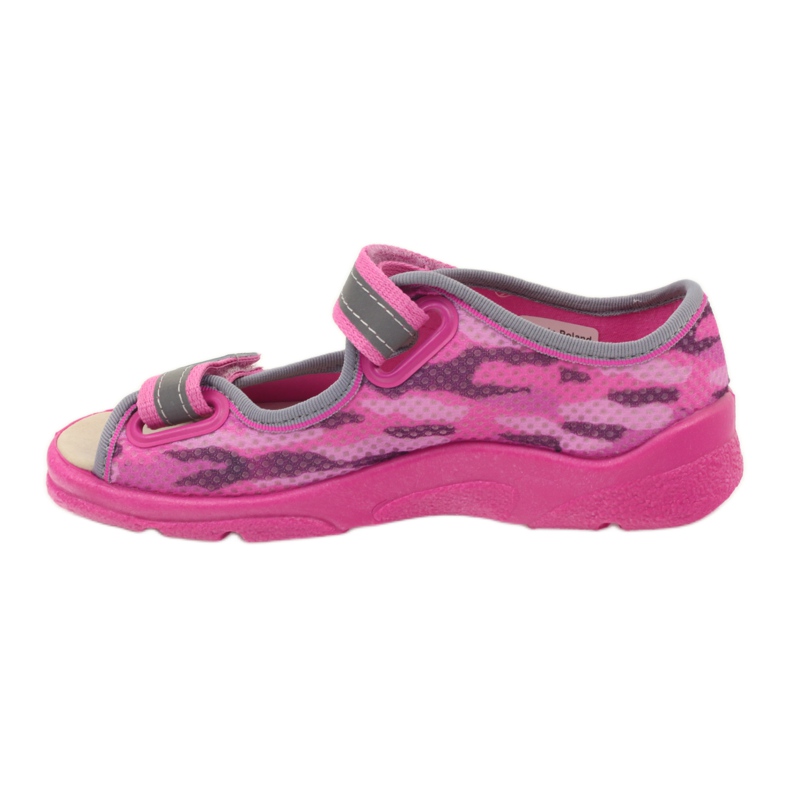 Sandali, ciabatte in velcro Befado 969y112 grigio rosa 2