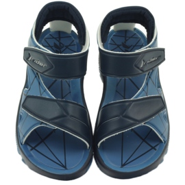 Sandali blu Scarpe da bambino Rider velcro blu navy 4