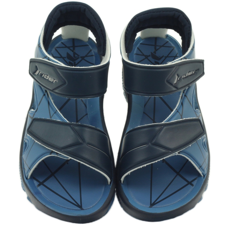 Sandali blu Scarpe da bambino Rider velcro blu navy 4