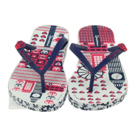 Navy Blue Flip -flips con pattern d'acqua ipanema 81640 blu navy 3