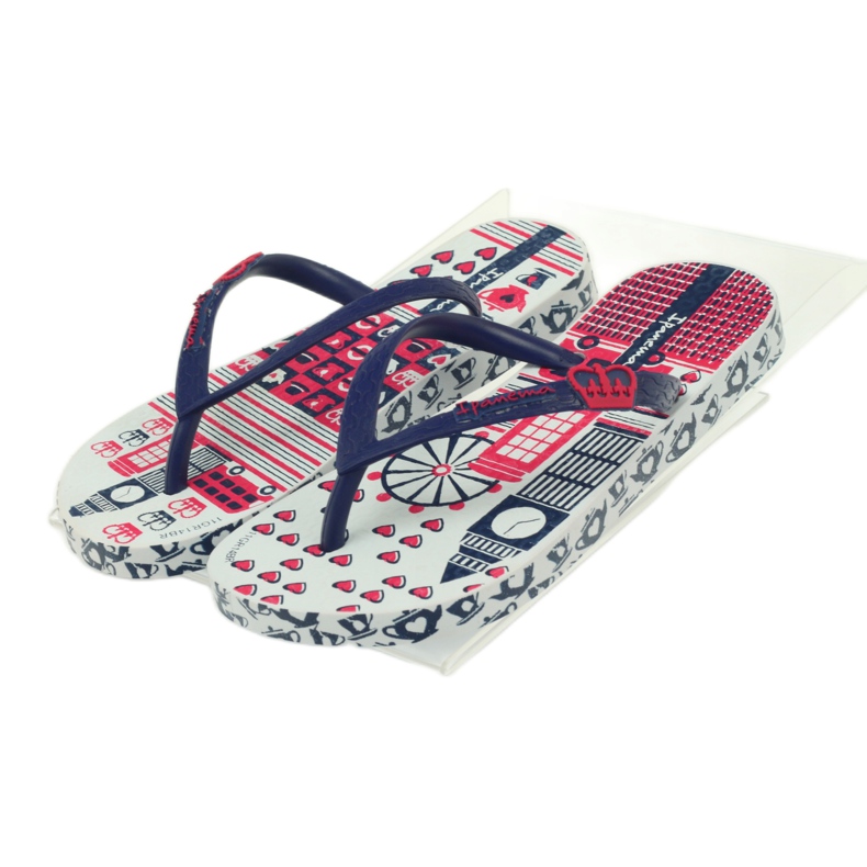 Navy Blue Flip -flips con pattern d'acqua ipanema 81640 blu navy 4
