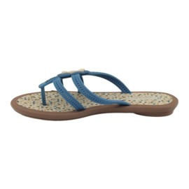 Rider Infradito, infradito per bambini con fiore acquatico, Grendha, blu 2