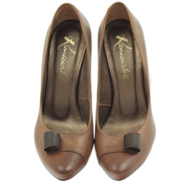 Décolleté Kaniowski 125 in pelle marrone 5