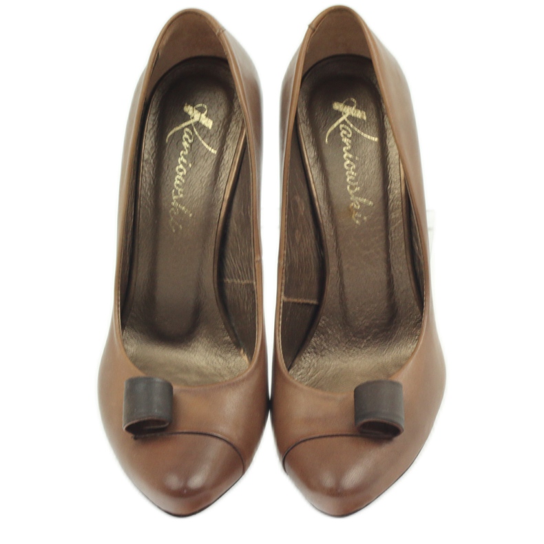 Décolleté Kaniowski 125 in pelle marrone 5