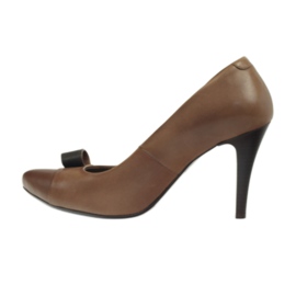 Décolleté Kaniowski 125 in pelle marrone 3