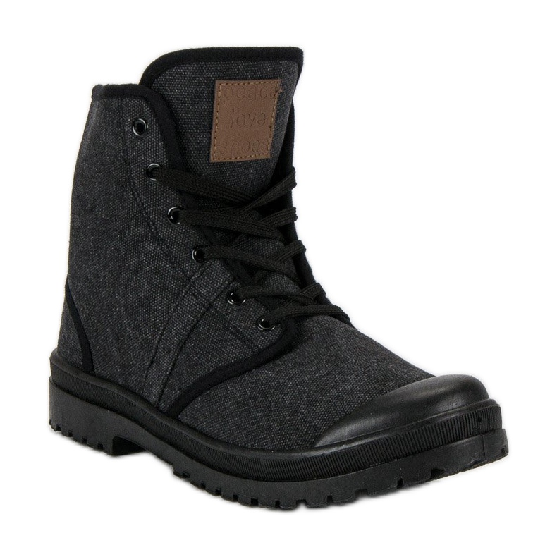 Mckeylor Borse di stoffa da donna nero grigio 1