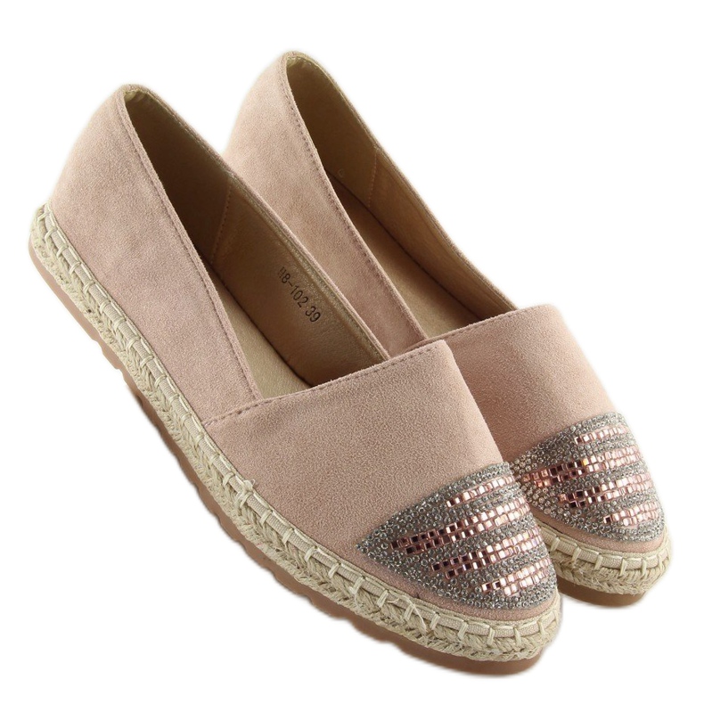 Espadrillas rosa da donna H8-102 Champagne 1