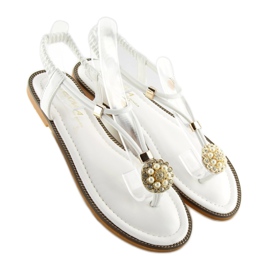 Sandali bianchi da donna 7537 bianchi bianco 2