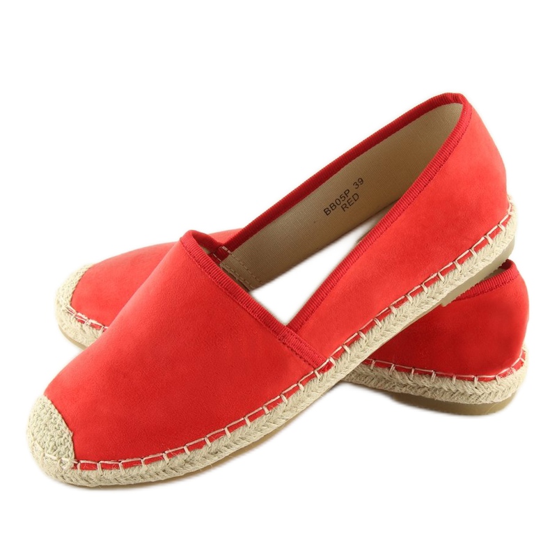 Classiche espadrillas rosse BB05P Red rosso 2