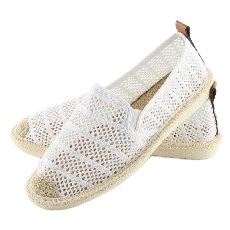 Espadrillas in rete bianca F01B White bianco 1