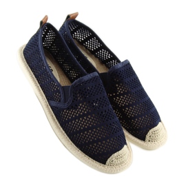 F01B Espadrillas in rete blu navy 2