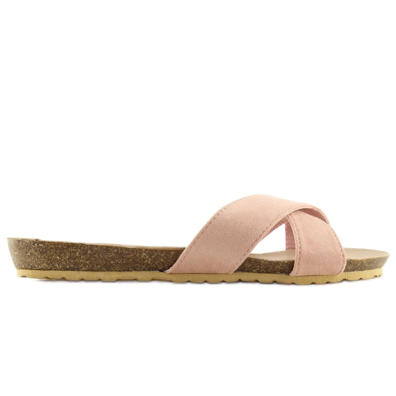 Ciabatte da donna in camoscio rosa SR-2812 rosa 2