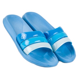 American Club Ciabatte da piscina americane blu 1