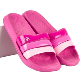 American Club Ciabatte da piscina americane rosa 2