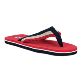 American Club Ciabatte da donna americane rosso 1