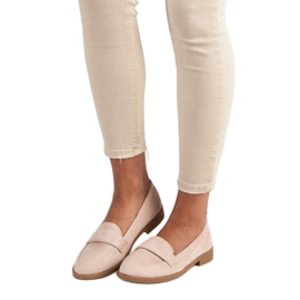 Small Swan Mocassini in camoscio marrone 1