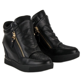 Sneakers alla moda, scarpe da ginnastica nero 1