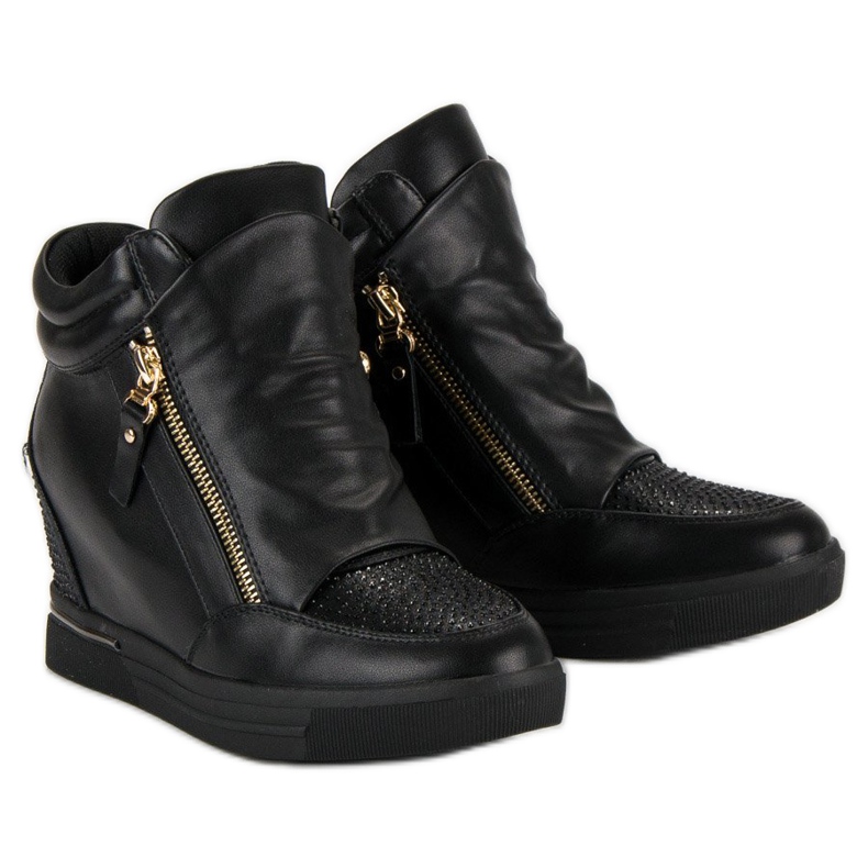 Sneakers alla moda, scarpe da ginnastica nero 1