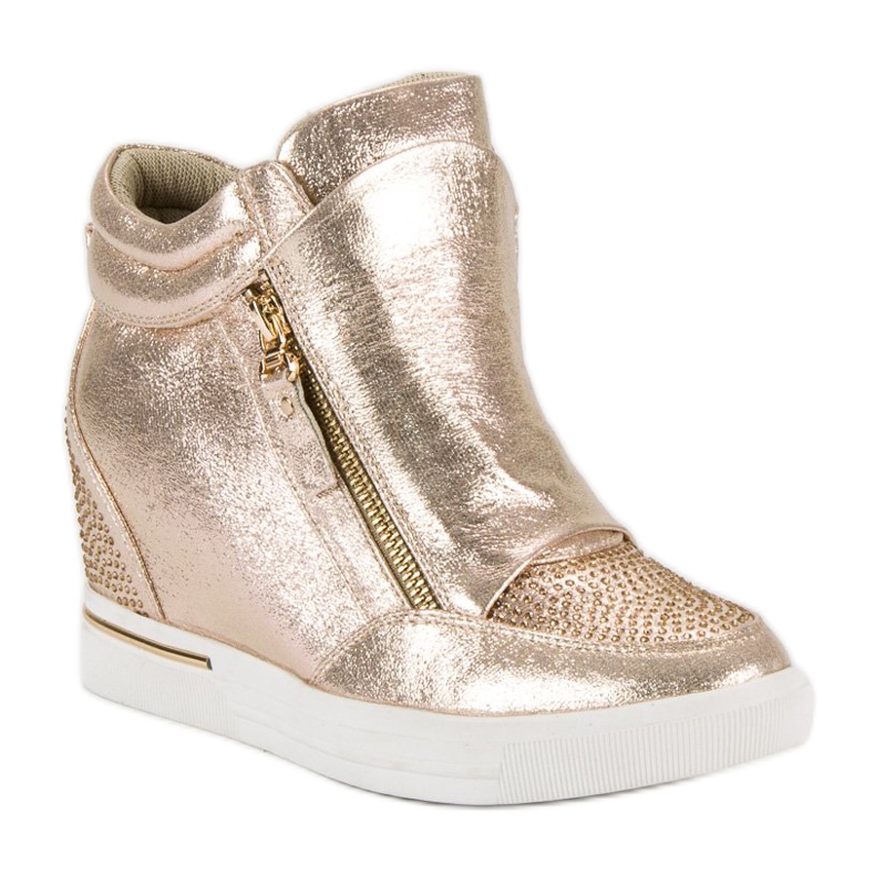 Sneakers alla moda, scarpe da ginnastica giallo multicolore 1