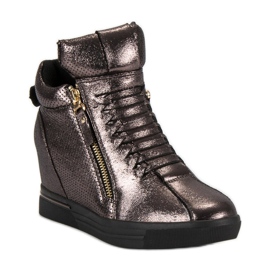 Sneakers grigio scuro multicolore 1