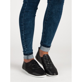 Sneakers nere con lacci nero 1