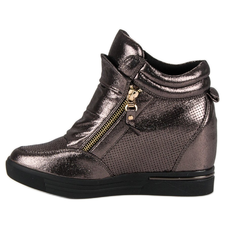 Scarpe da ginnastica con zeppa multicolore 1