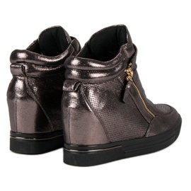 Scarpe da ginnastica con zeppa multicolore 2