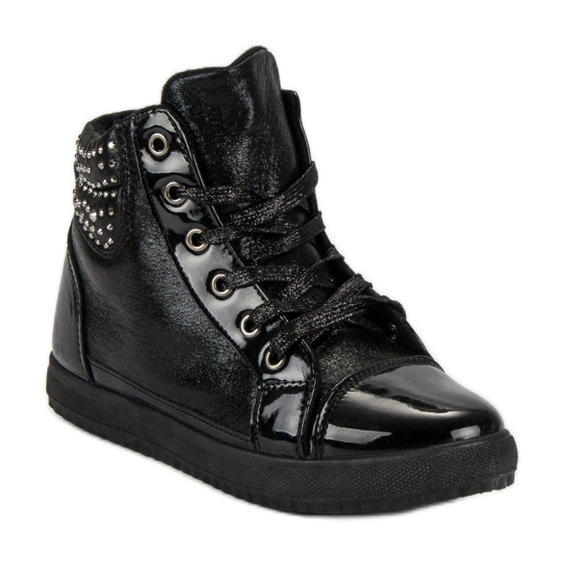 Scarpe da ginnastica allacciate nero 1