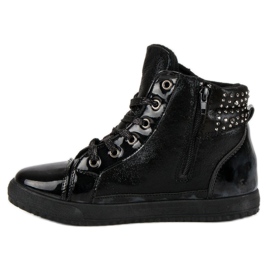 Scarpe da ginnastica allacciate nero 2