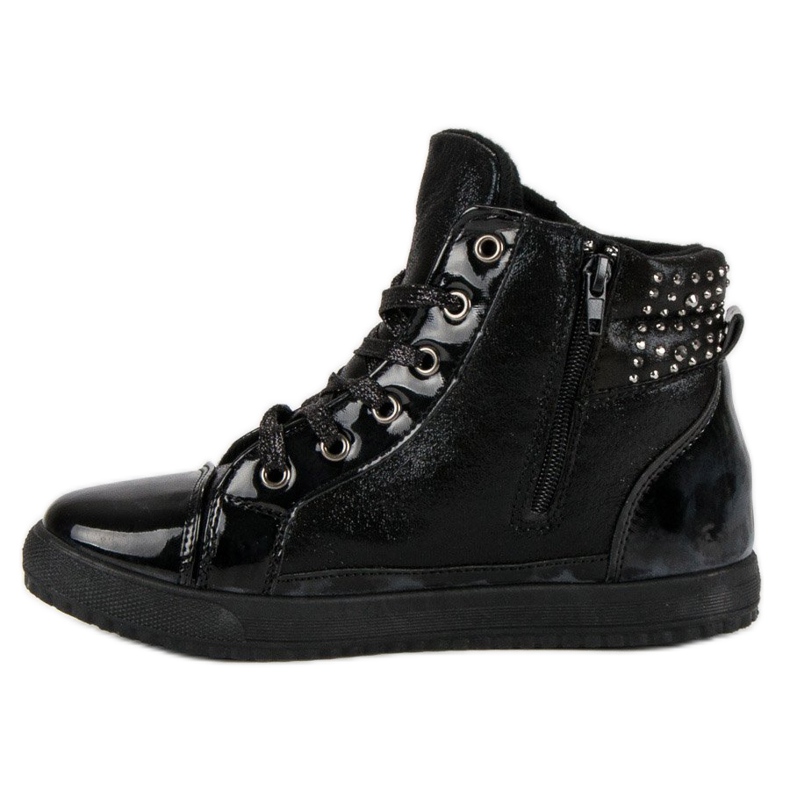 Scarpe da ginnastica allacciate nero 2