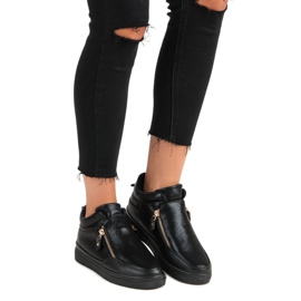 Lgm Sneakers nere con cerniera nero 1