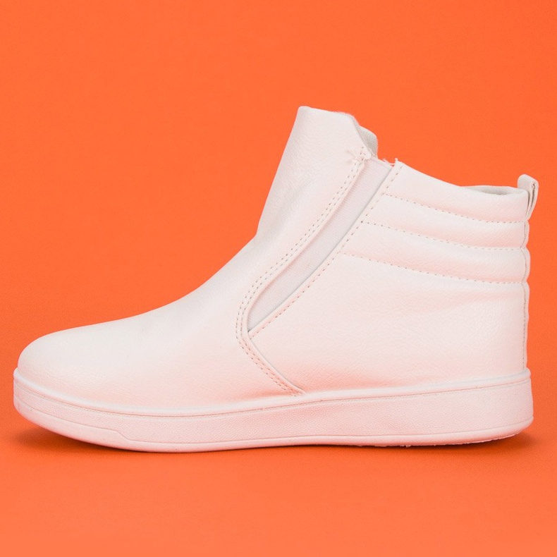 Sneakers bianche sopra la caviglia bianco 2