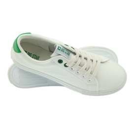 Sneakers bianche BIG STAR 274209 bianco verde 1