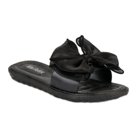 Ciabatte con fiocco nero 1