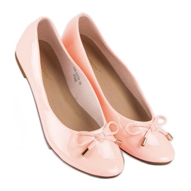 Ideal Shoes Ballerine rosa laccate 1