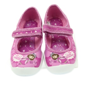 Befado scarpe per bambini ballerine pantofole 114x306 bianca rosa 4
