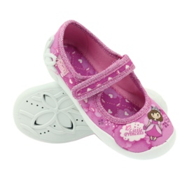 Befado scarpe per bambini ballerine pantofole 114x306 bianco rosa 3