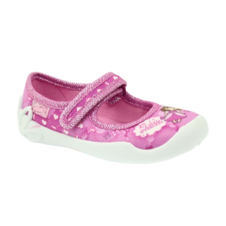 Befado scarpe per bambini ballerine pantofole 114x306 bianco rosa 1