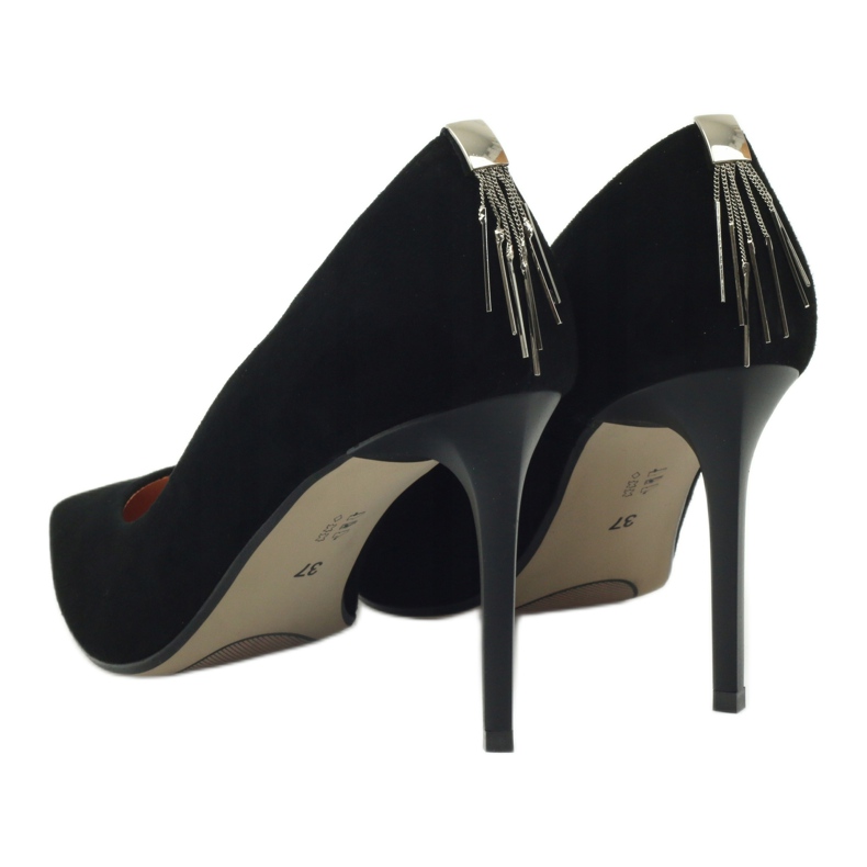 Espinto Pompe in pelle da donna su Szpilka 791 Nero 5