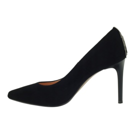 Espinto Pompe in pelle da donna su Szpilka 791 Nero 2