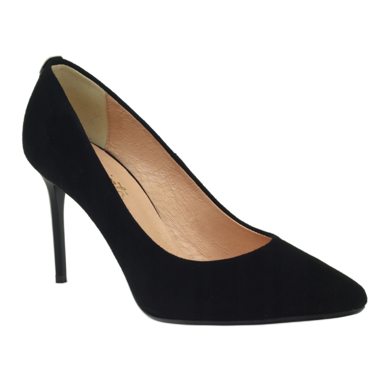 Espinto Pompe in pelle da donna su Szpilka 791 Nero 1