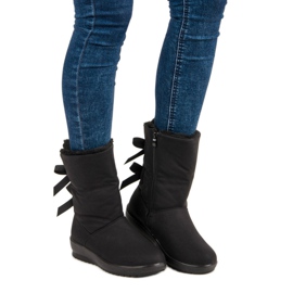 Caldi scarponi da neve con cerniera nero 1