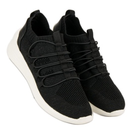 Kylie Scarpe sportive slip-on in tessuto nero 2