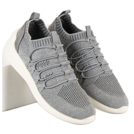 Kylie Scarpe sportive slip-on in tessuto grigio 2