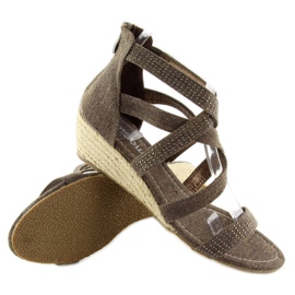 Sandali espadrillas ME11783 coffe marrone 1