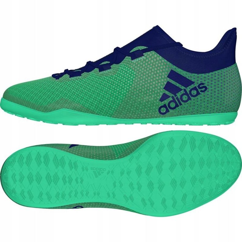 Scarpe indoor adidas X Tango 17.3 In M CP9142 blu turchese verde 2